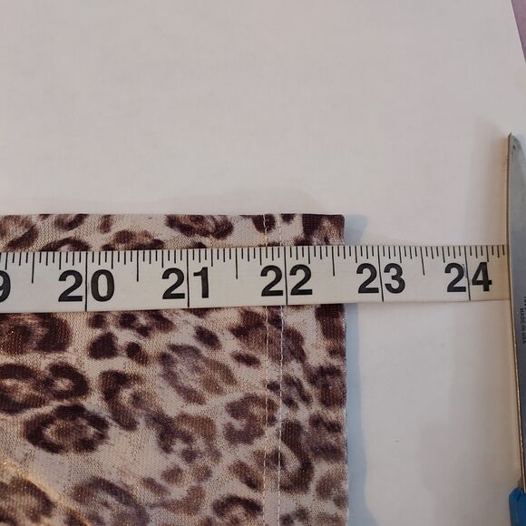 St John Collection Mock Neck Shirt Top Size 8 Long Sleeve Back Zip Mixed Print - Picture 11 of 13